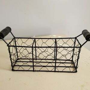 Chicken Wire Small Caddy Black